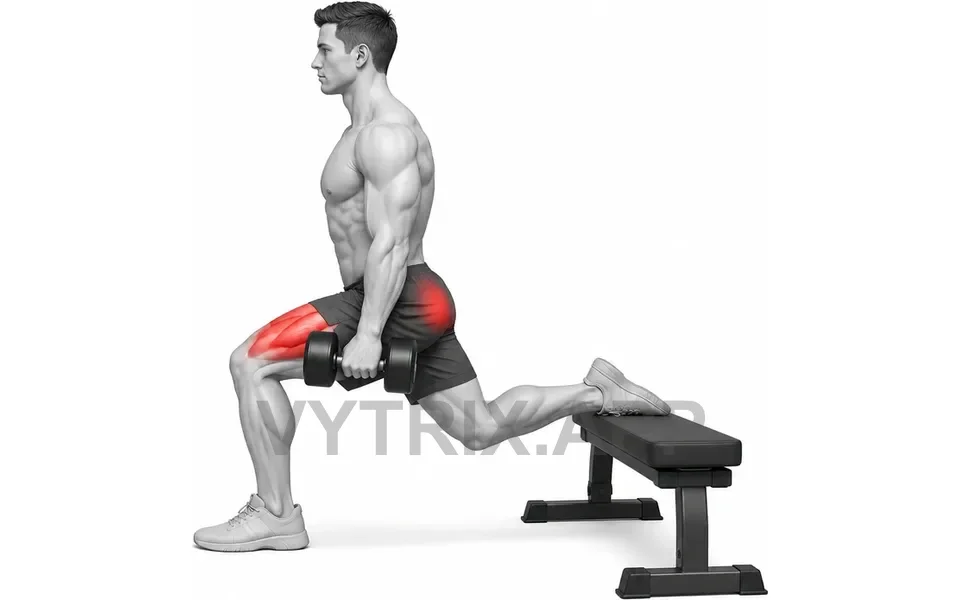 Uitvoering van Bulgarian Split Squat