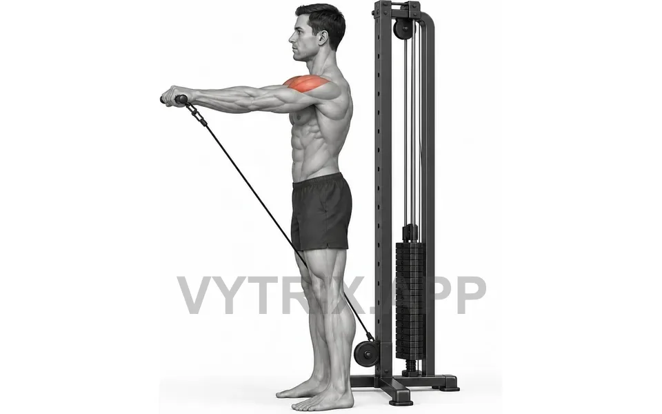 Uitvoering van Cable Front Raise