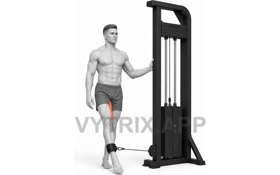 Uitvoering van Cable Hip Adduction