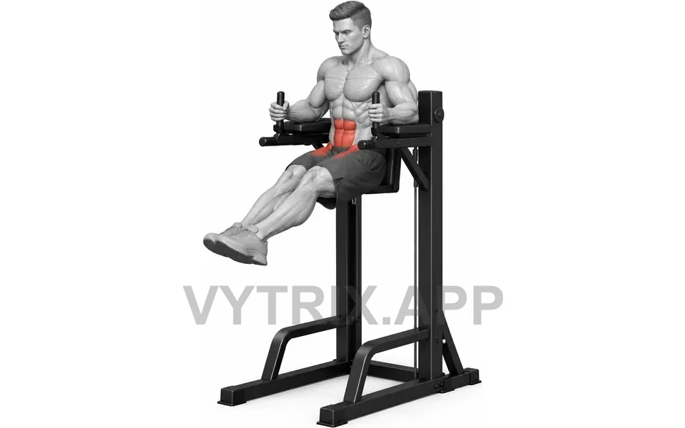 Uitvoering van Captain Chair Leg Raise