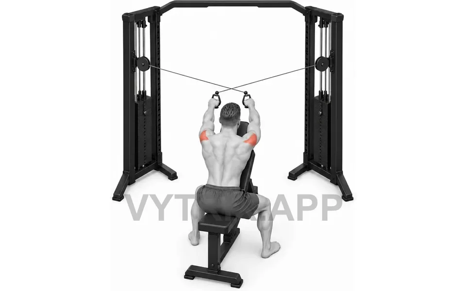 Uitvoering van Chest Supported Seated Rear Delt Fly (Cable)