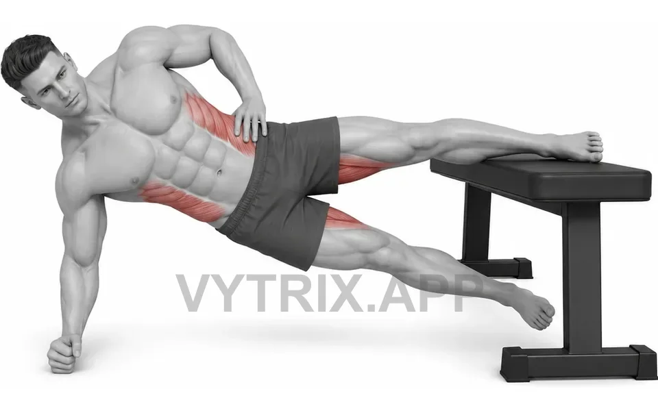 Uitvoering van Copenhagen Side Plank