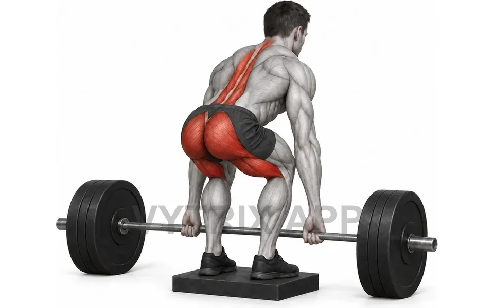 Uitvoering van Deficit Deadlift