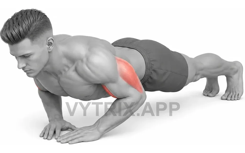 Uitvoering van Diamond Push-Up