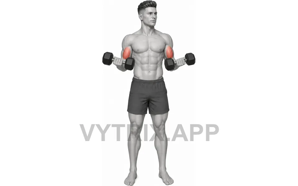 Uitvoering van Dumbbell Curl