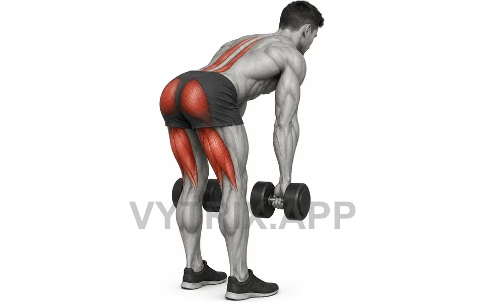 Uitvoering van Dumbbell Stiff Leg Deadlift
