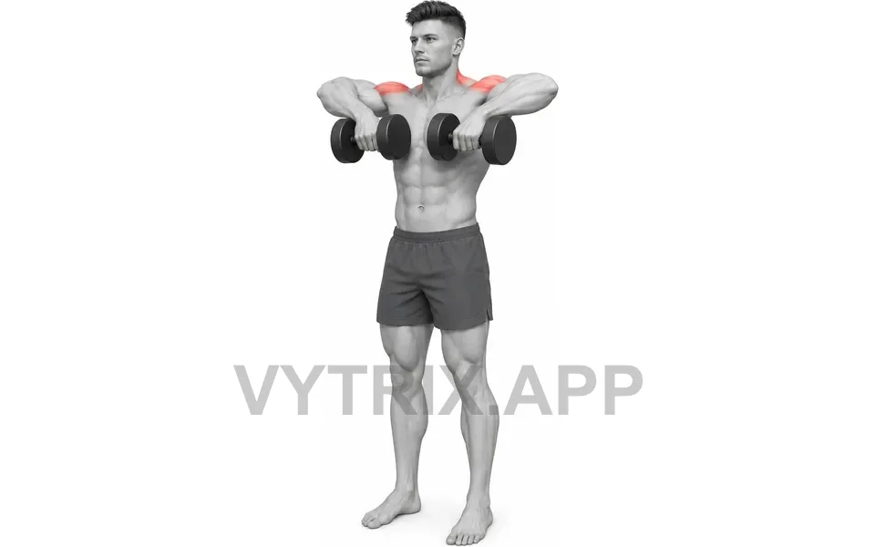 Uitvoering van Dumbbell Upright Row