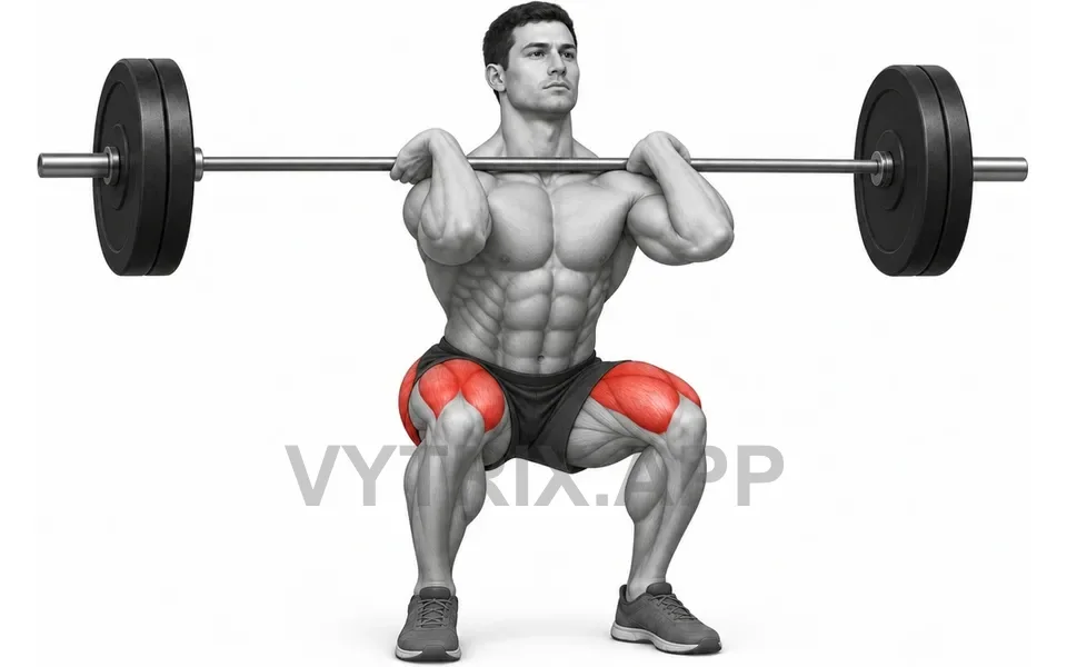 Uitvoering van Front Squat