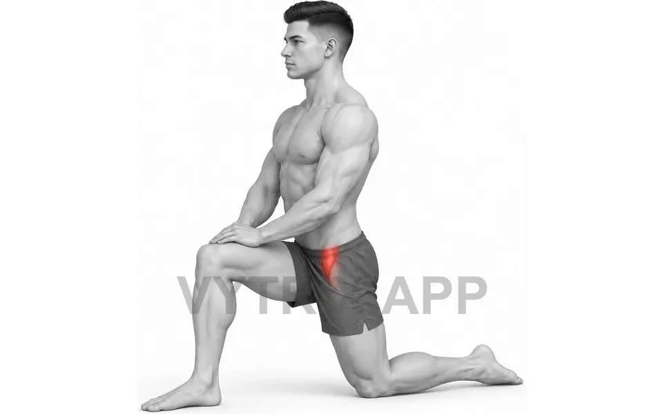 Uitvoering van Half Kneeling Hip Flexor Stretch (Bodyweight)