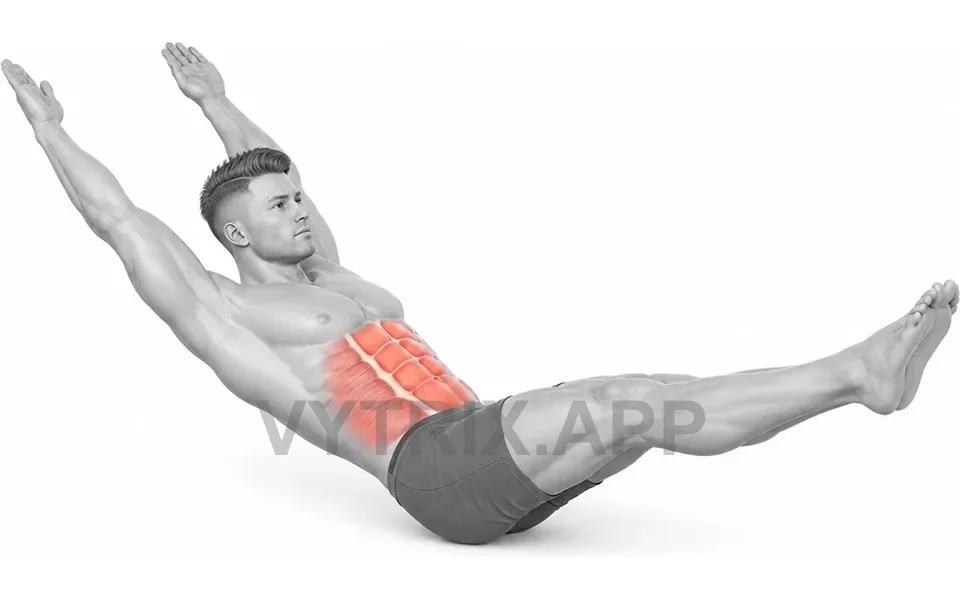 Uitvoering van Hollow Body Hold