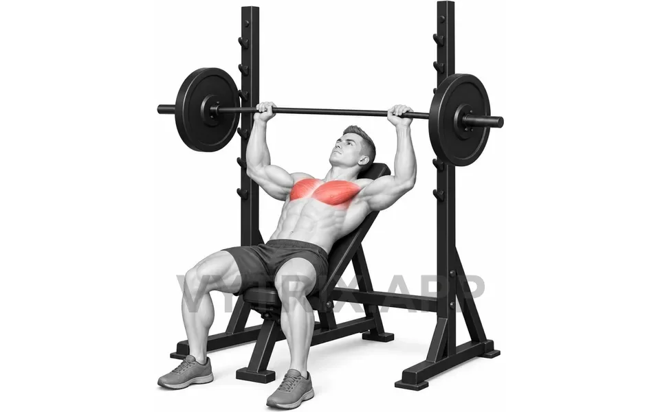 Uitvoering van Incline Barbell Bench Press