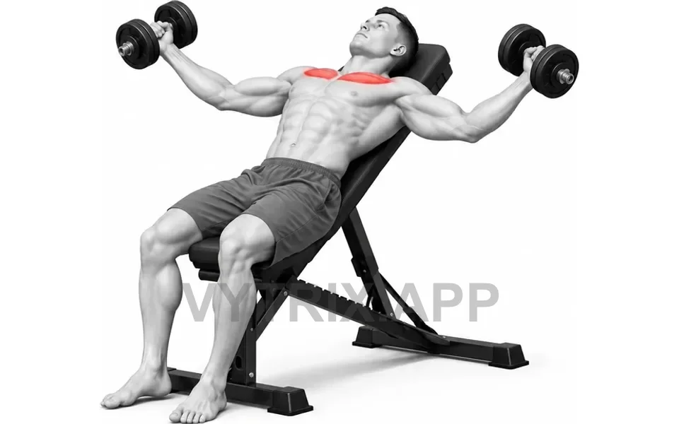 Uitvoering van Incline Dumbbell Fly