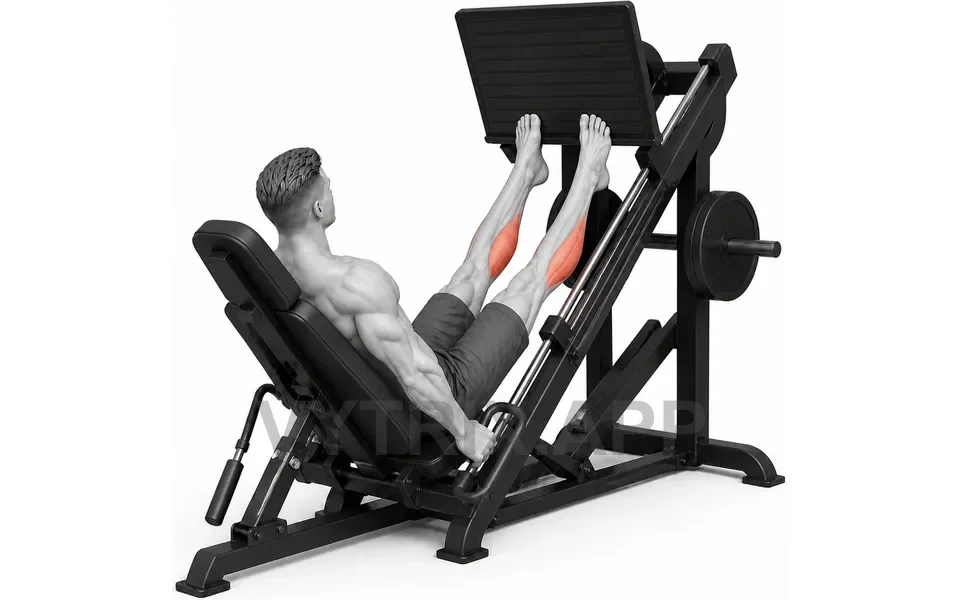 Uitvoering van Leg Press Calf Raise