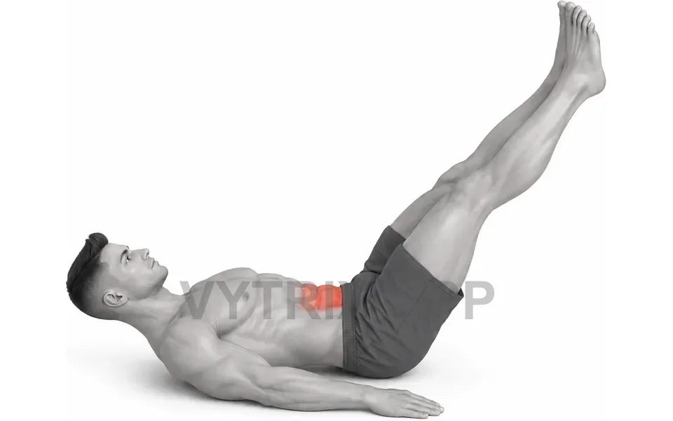 Uitvoering van Lying Leg Raise