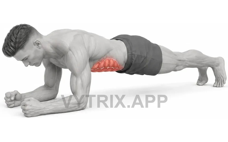 Uitvoering van Plank with Hip Dip