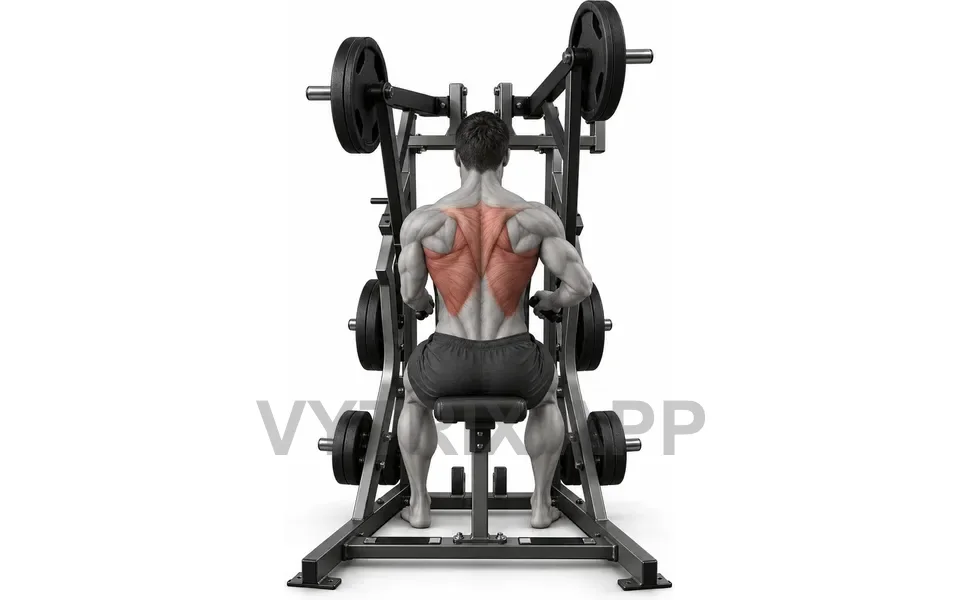 Uitvoering van Plate Loaded Low Row