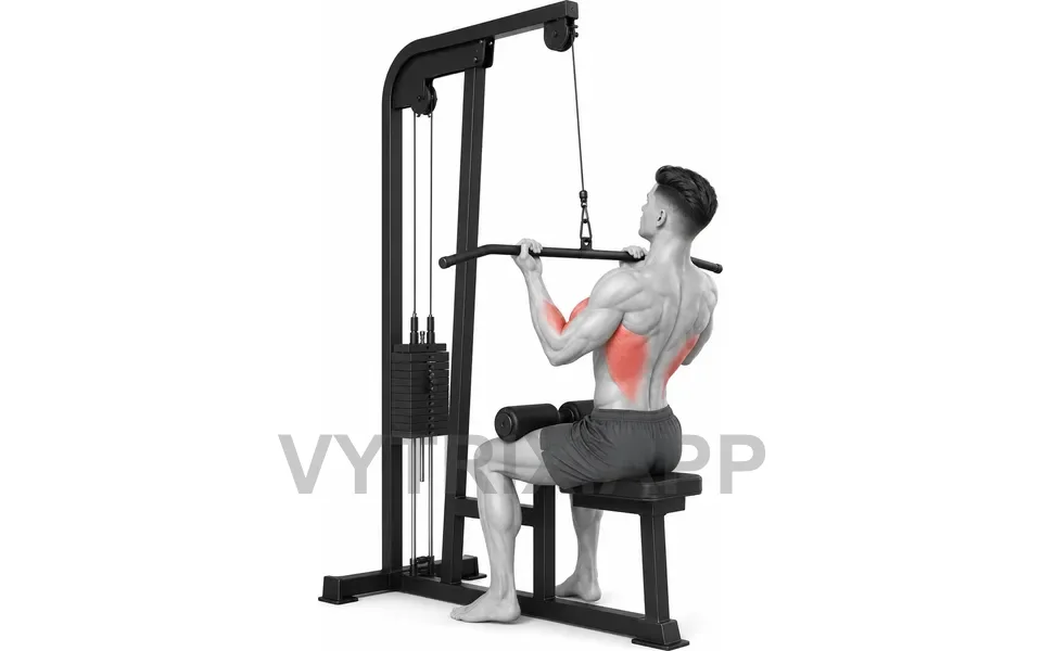 Uitvoering van Reverse Grip Lat Pulldown