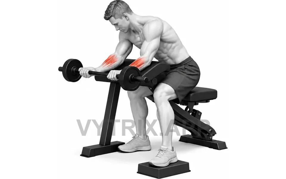 Uitvoering van Reverse Wrist Curl