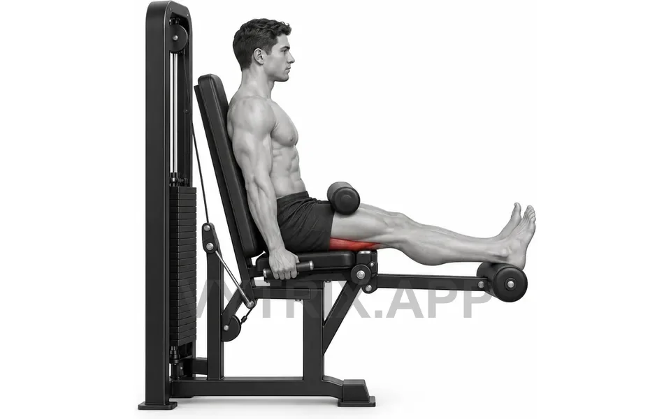 Uitvoering van Seated Leg Curl