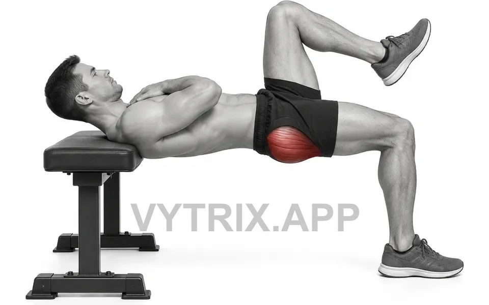 Uitvoering van Single Leg Hip Thrust