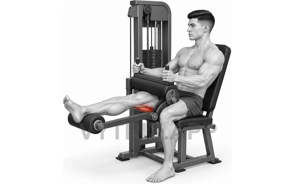 Uitvoering van Single Leg Seated Leg Curl (Machine)
