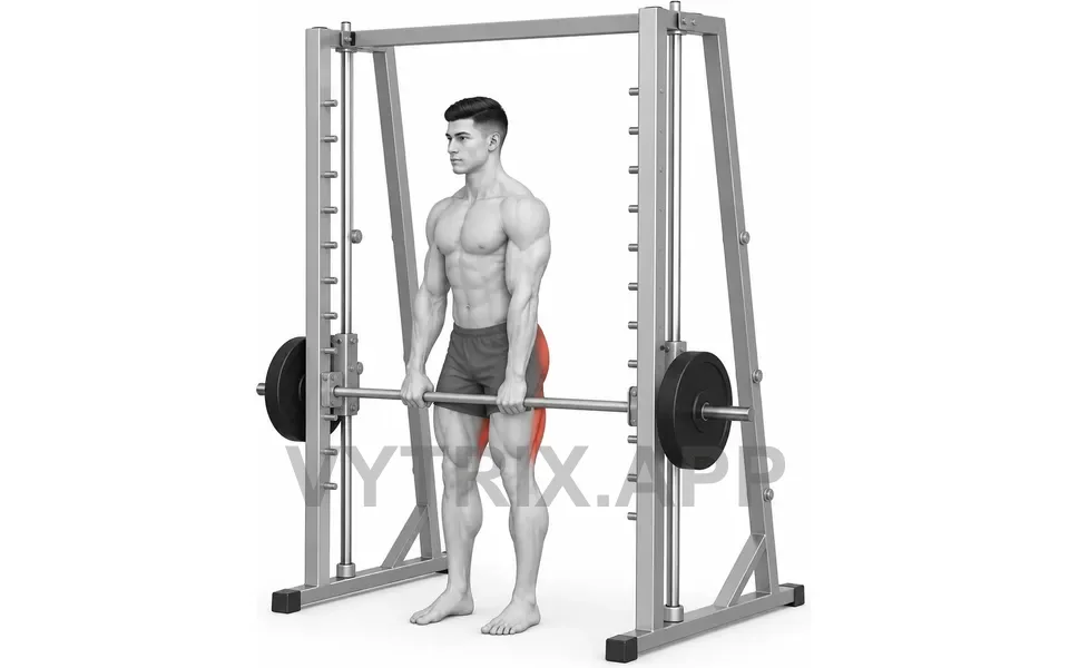 Uitvoering van Romanian Deadlift (Smith Machine)