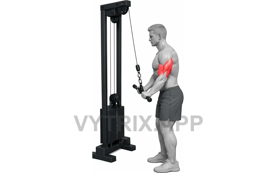 Uitvoering van Straight Bar Pushdown