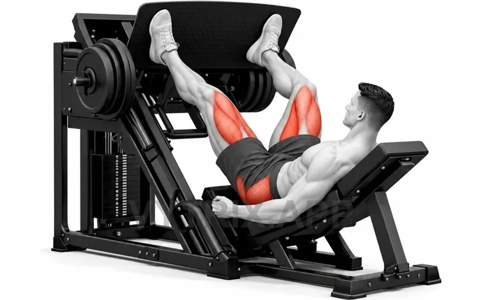 Uitvoering van Wide Stance Leg Press