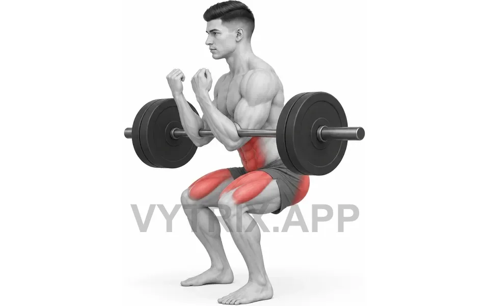 Uitvoering van Zercher Squat