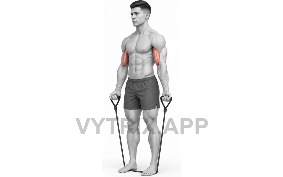 Uitvoering van Alternating Biceps Curl (Resistance Band)
