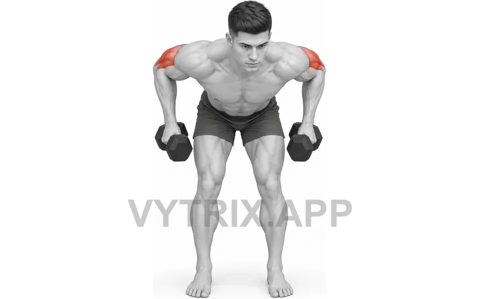 Uitvoering van Alternating Triceps Kickback (Dumbbell)