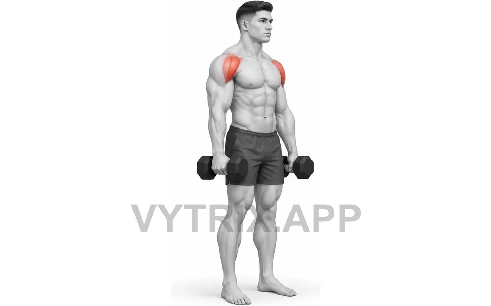 Uitvoering van Alternating Neutral Grip Front Raise (Dumbbell)