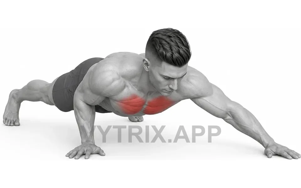 Uitvoering van Archer Push-Up