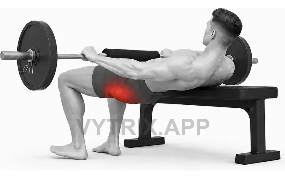 Uitvoering van B-Stance Hip Thrust