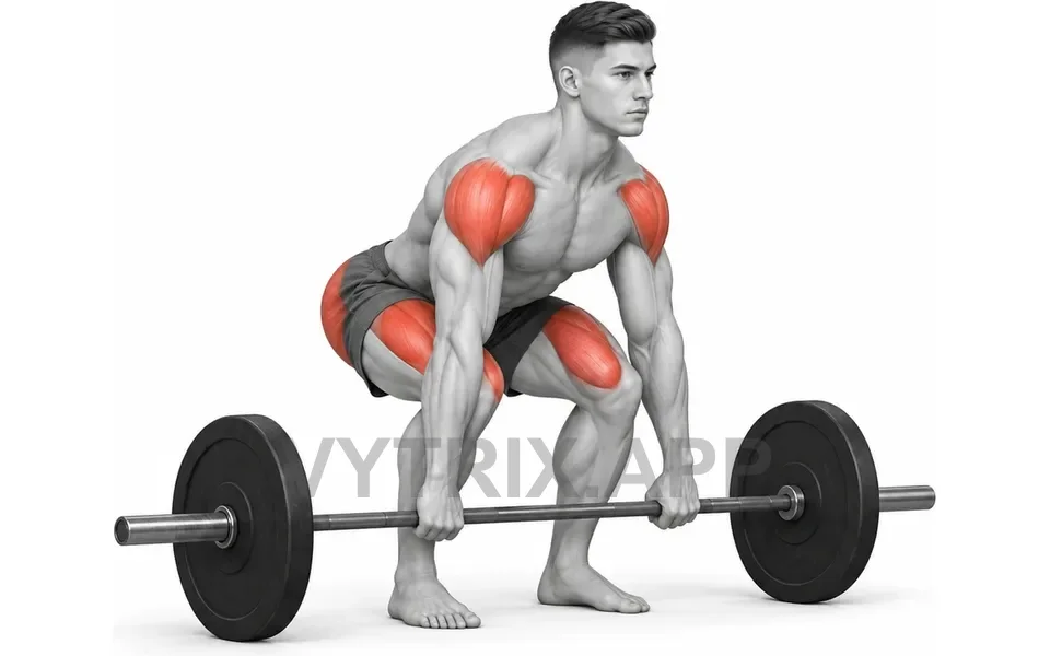 Uitvoering van Clean and Press (Barbell)