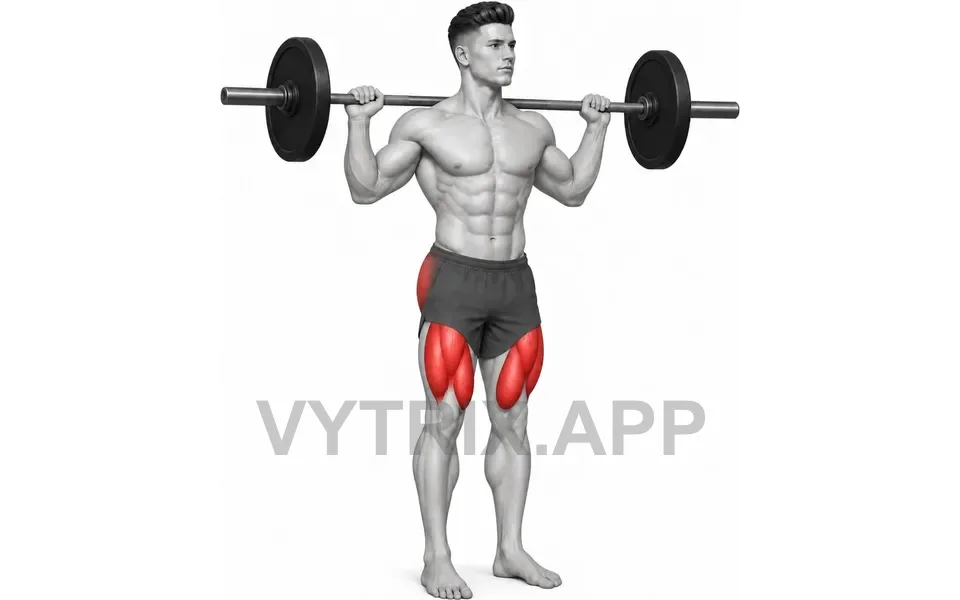 Uitvoering van Lunge (Barbell)