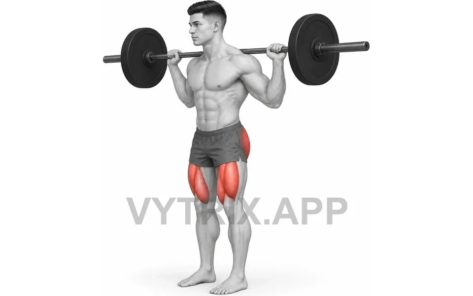 Uitvoering van Reverse Lunge (Barbell)