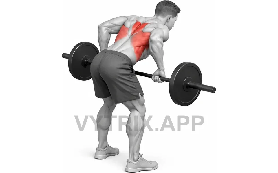 Uitvoering van Barbell Row