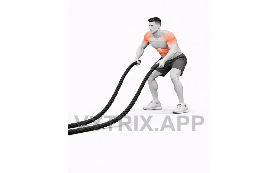 Uitvoering van Battle Ropes