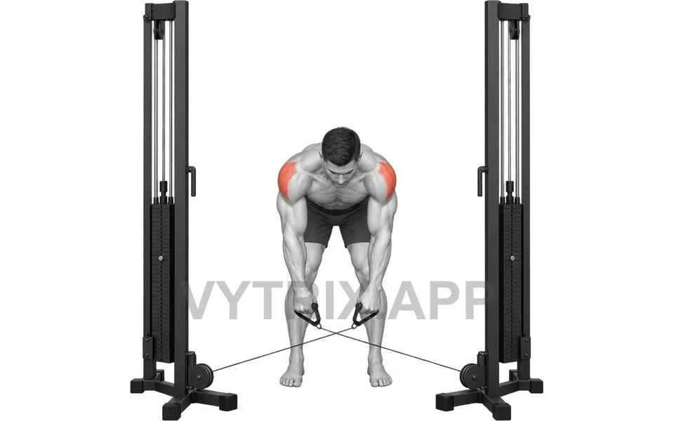 Uitvoering van Bent Over Rear Delt Fly (Cable)