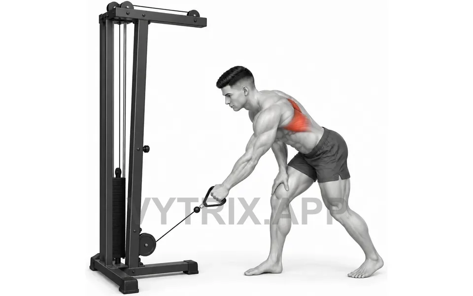Uitvoering van Bent Over Single Arm Row (Cable)