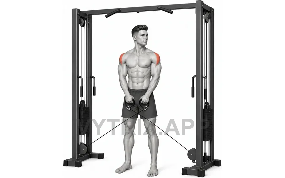 Uitvoering van Bilateral Lateral Raise (Cable)