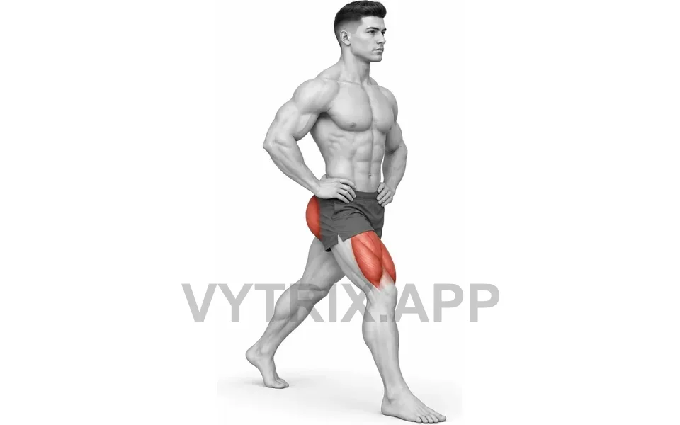 Uitvoering van Split Squat (Bodyweight)