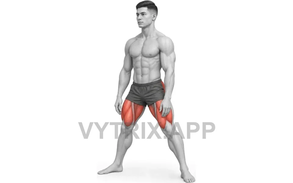 Uitvoering van Sumo Squat (Bodyweight)