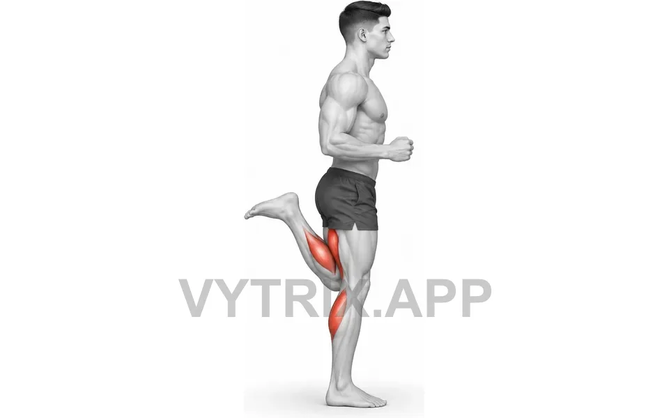 Uitvoering van Butt Kicks (Bodyweight)