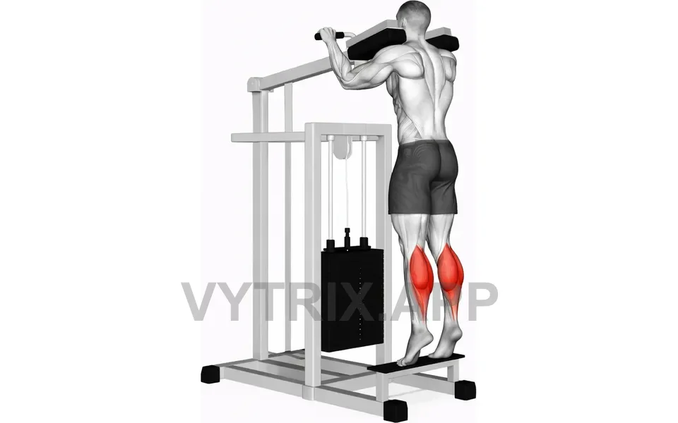 Uitvoering van Calf Raise (Machine)