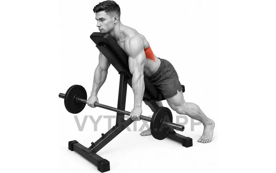 Uitvoering van Chest Supported Row (Barbell)