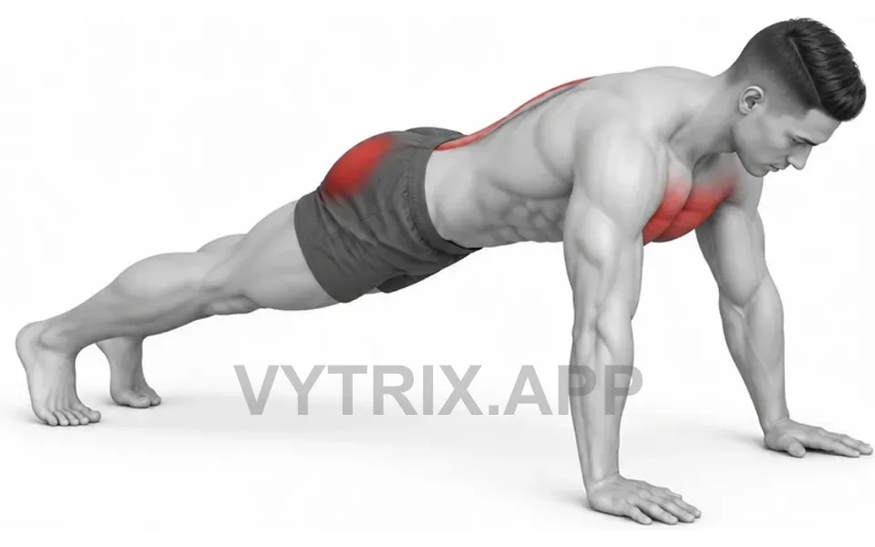 Uitvoering van Cobra Push-Up (Bodyweight)
