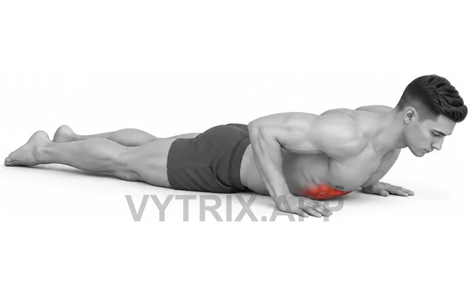 Uitvoering van Cobra Stretch (Bodyweight)
