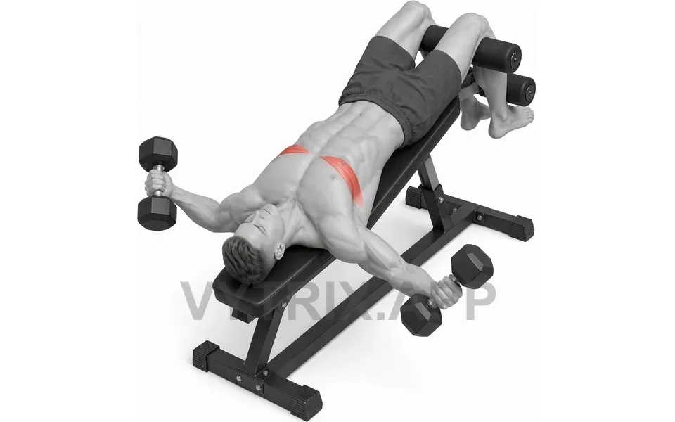Uitvoering van Decline Dumbbell Fly